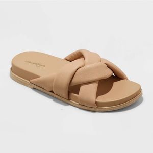 Women's Cosette Padded Slide Sandals - Universal Thread - tan - various sizes